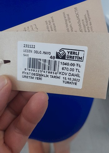 Seksi Mavi Mini Kadın Mayo - Görsel 6