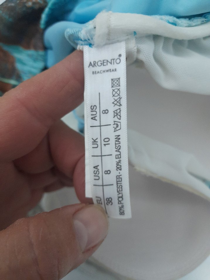 Turkuaz Desenli Drapeli Mini Kadın Mayo - Görsel 4