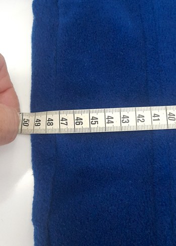 s Beden mavi Renk Erkek Mavi Fermuarlı Kısa Boy Polar Sweatshirt