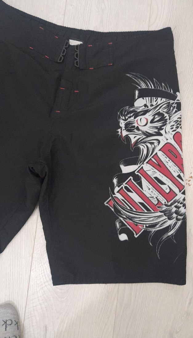 Siyah Baskılı Erkek Mini Spor Şort - Görsel 2