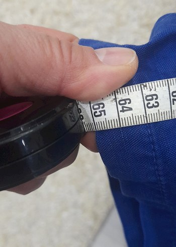 Erkek Mavi Kemerli Kısa Denim Şort - Görsel 6