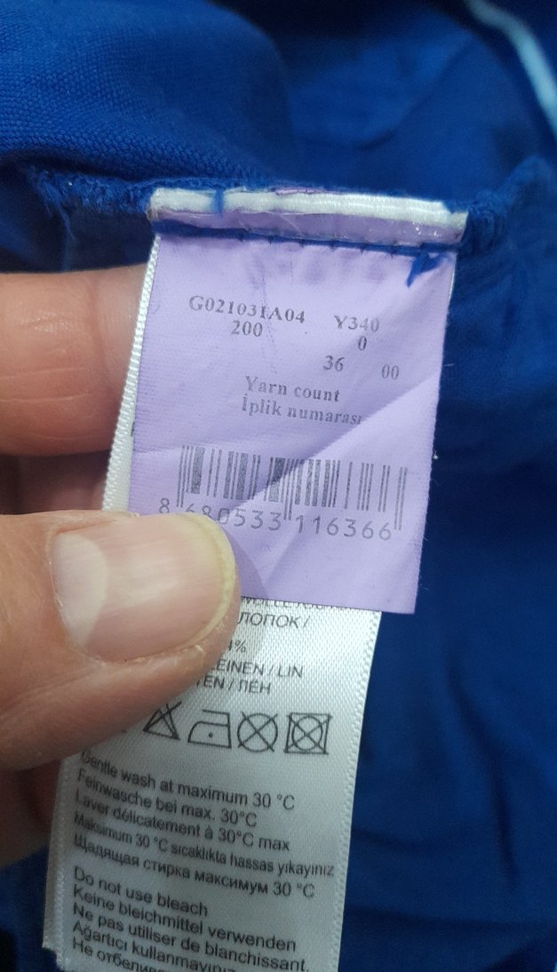 Erkek Mavi Kemerli Kısa Denim Şort - Görsel 3