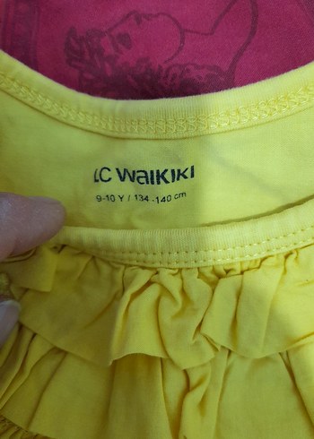 Kız Çocuk Sarı Fırfırlı Kolsuz Atlet - Görsel 2