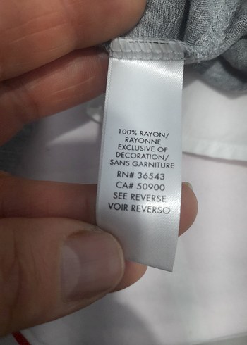 Gri Kadın Kısa Kollu Tişört - Görsel 3
