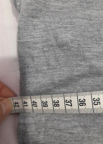 Gri Kadın Kısa Kollu Tişört - Görsel 6