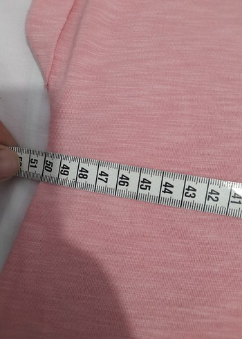 Pembe Kadın Oversize Basic Tişört sadece yıkandı giyilmedi - Görsel 7
