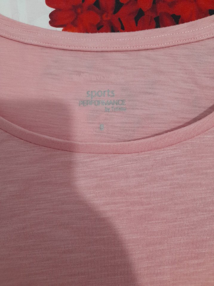 Pembe Kadın Oversize Basic Tişört sadece yıkandı giyilmedi - Görsel 5