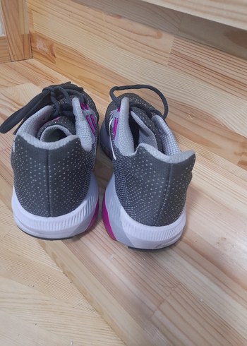 Gri Bağcıklı Kadın Spor Ayakkabı - Görsel 3