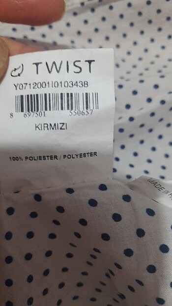 38 Beden kırmızı Renk TWİST marka 38 beden
