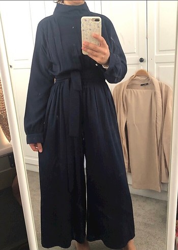 Tesettürlu tulum elbise - Görsel 2