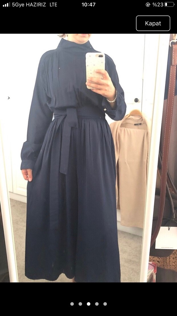 Tesettürlu tulum elbise - Görsel 3