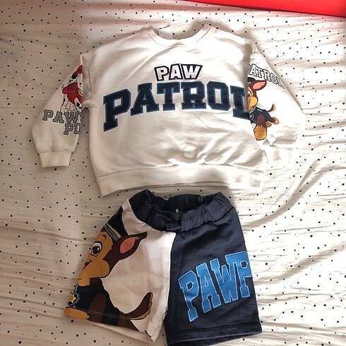 Zara Zara 4/5 yaş sweatshirt şort takım