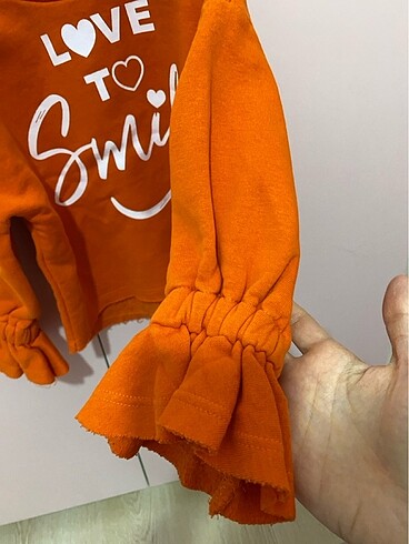 4 Yaş Beden Turuncu sweatshirt
