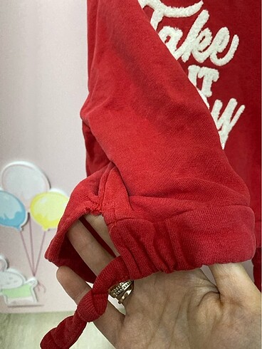 4 Yaş Beden Kırmızı sweatshirt