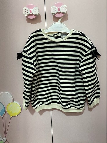 Çizgili sweatshirt