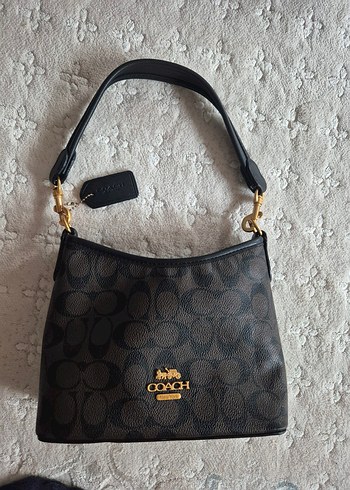 Coach Siyah Monogramli Sik Omuz Cantasi