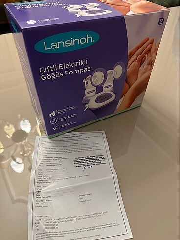  Lansinoh Çiftli elektrikli göğüs pampası
