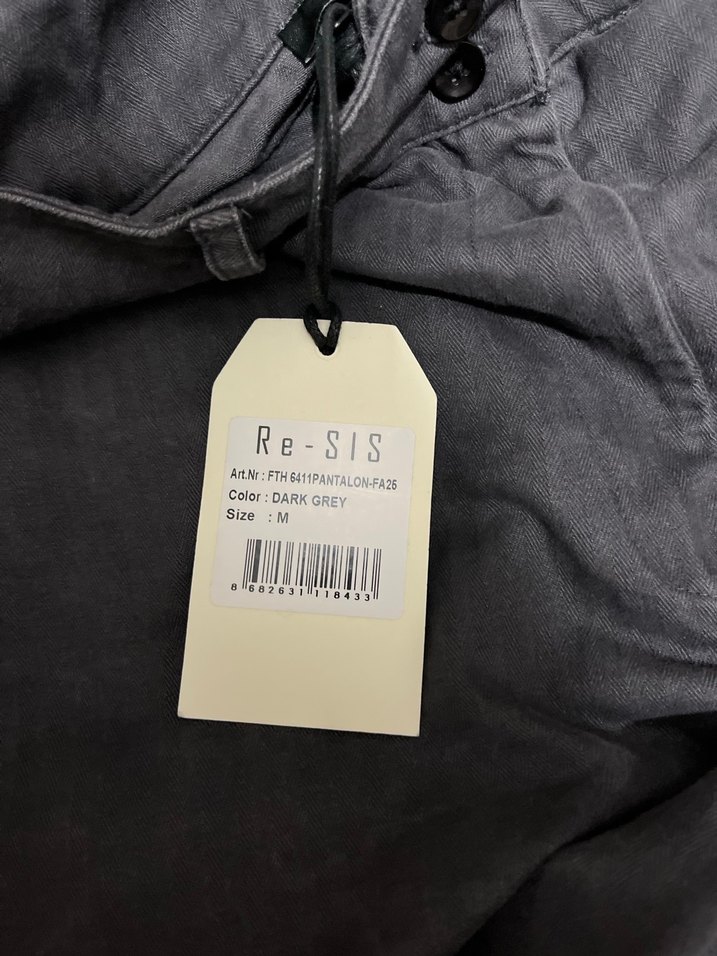 Zara Gri Bol Kesim Midi Denim Kadın Jean - Görsel 4