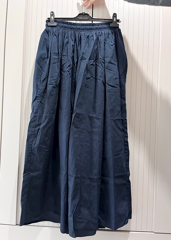 Aybıkestıl Lacivert Kadın Uzun Keten Etek - Görsel 2