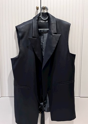 Manuka saten abiye yelek - Görsel 2