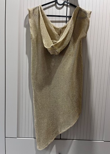 Zara Altın Renkli plaj elbisesi - Görsel 2