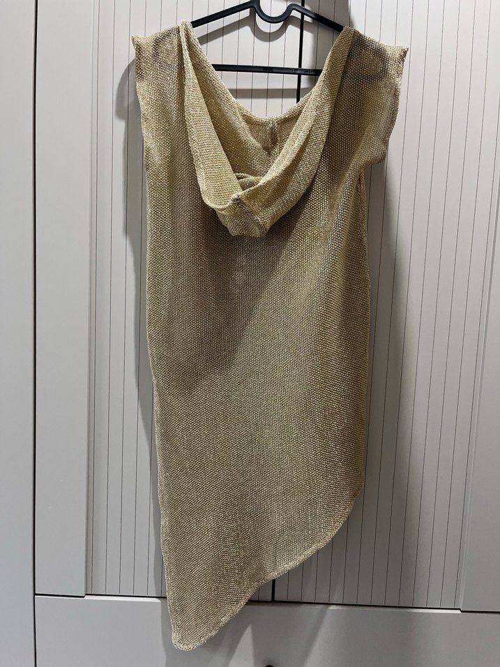 Zara Altın Renkli plaj elbisesi - Görsel 2