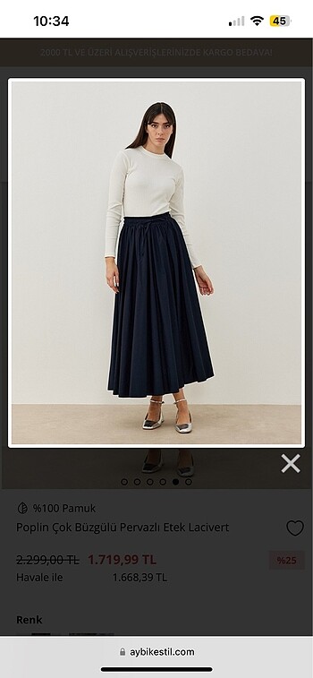 Suud Collection Aybikestil etek