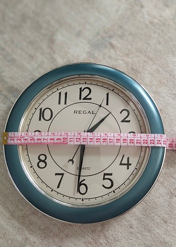 Mavi Çerçeveli Regal Duvar Saati - Görsel 3