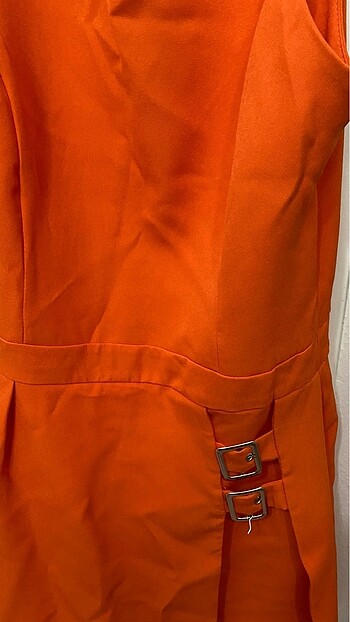s Beden turuncu Renk Trendyomilla turuncu elbise