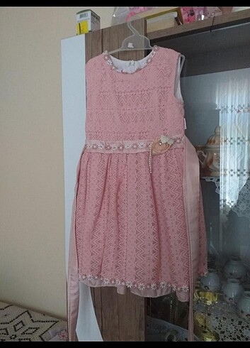 Pembe Kız Cocuk Elbise