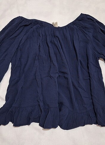 Defacto oversize kayık yaka bluz 