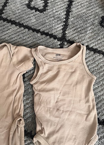 Bej Pamuklu Bebek Çıtçıtlı Body - Görsel 3