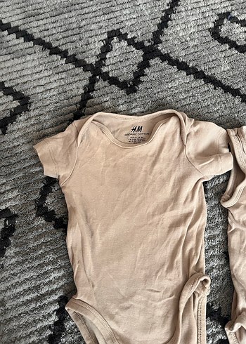 Bej Pamuklu Bebek Çıtçıtlı Body - Görsel 2