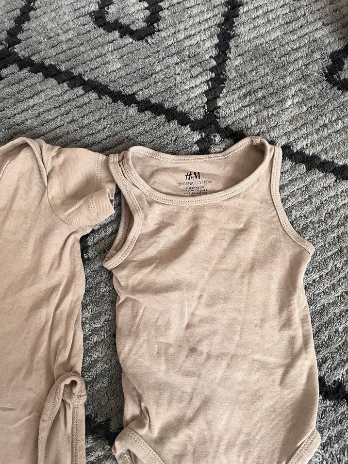 Bej Pamuklu Bebek Çıtçıtlı Body - Görsel 3
