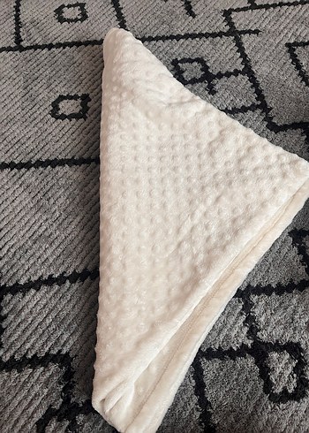Beyaz Çocuk Battaniyesi, Yumuşak Dokulu - Görsel 2