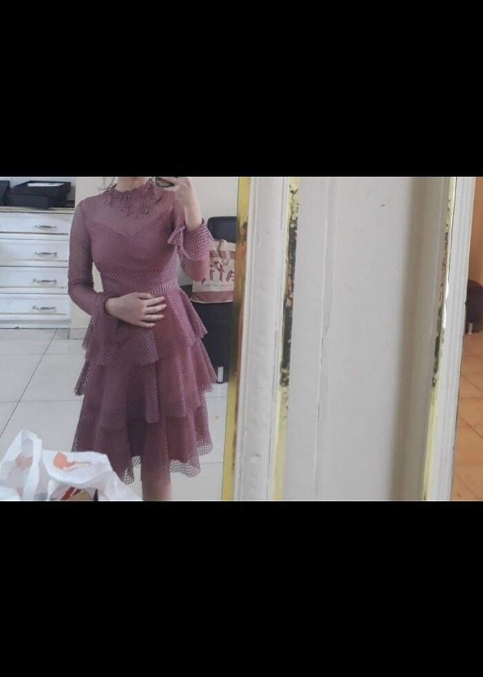 Tatlı pembe elbise  - Görsel 4