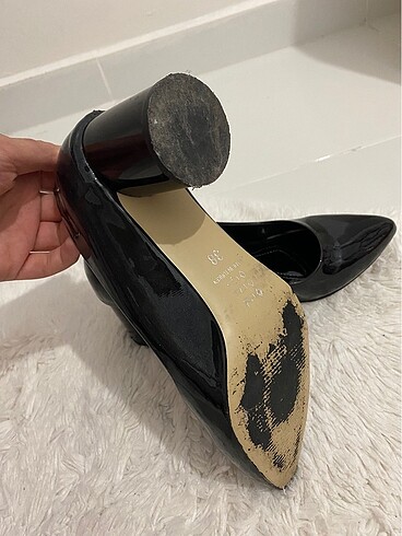 38 Beden siyah Renk 6 cm topuklu ayakkabı