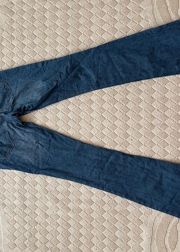 ZARA Kadın Mavi Denim Pantolon