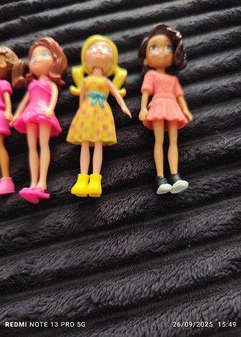 Beden Renk poly pocket Renkli Mini Bebek Seti
