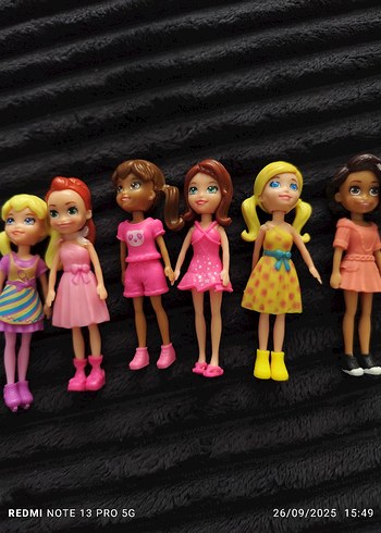 Polly Pocket poly pocket Renkli Mini Bebek Seti