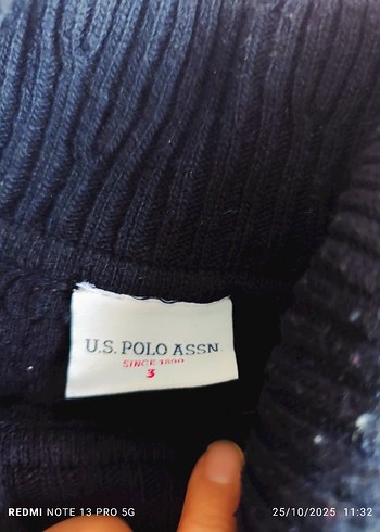 Kadın Lacivert Boğazlı Triko Kısa Kollu Kazak - Görsel 3