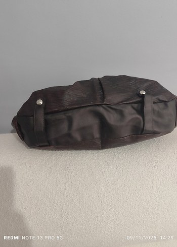 Kahverengi Deri Pilili Kadın Çanta - Görsel 7