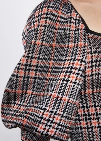 zaraDesenli Uzun Kollu Midi Elbise - Görsel 5