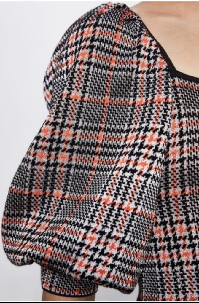 zaraDesenli Uzun Kollu Midi Elbise - Görsel 5