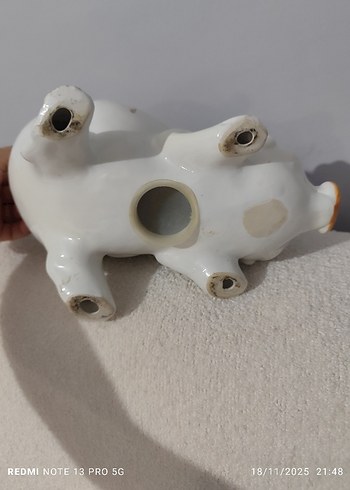 Çiçek Desenli Seramik kumbara Biblo - Görsel 5