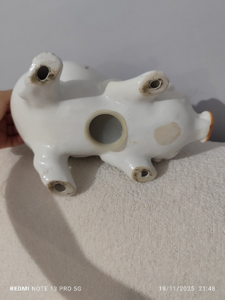 Çiçek Desenli Seramik kumbara Biblo - Görsel 5