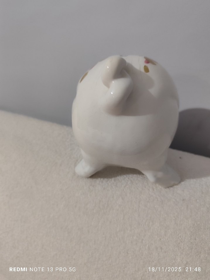 Çiçek Desenli Seramik kumbara Biblo - Görsel 3