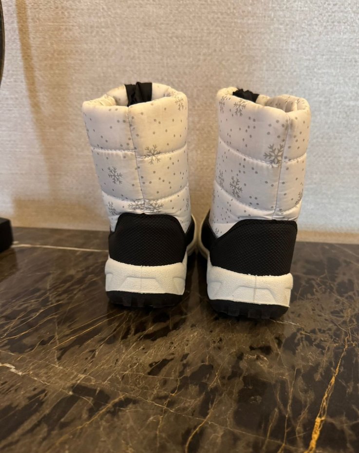 Kız Çocuk Beyaz Fermuarlı Bot - Görsel 5