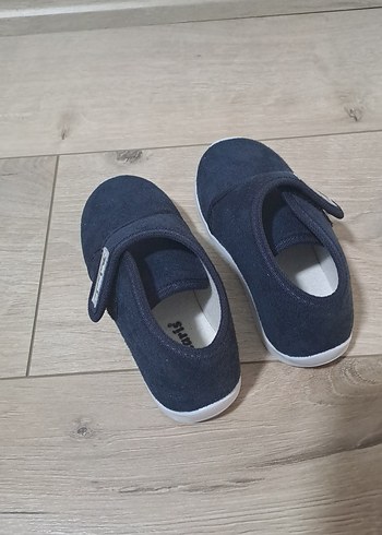 Erkek Çocuk Mavi Sıcak Ev Terliği Velcro - Görsel 3