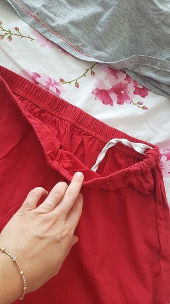 l Beden kırmızı Renk Hamile#lohusa#pijama#takimi